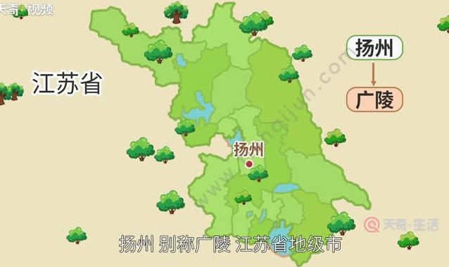 广陵是现在江苏省的哪个地方？地理小知识，古广陵今扬州